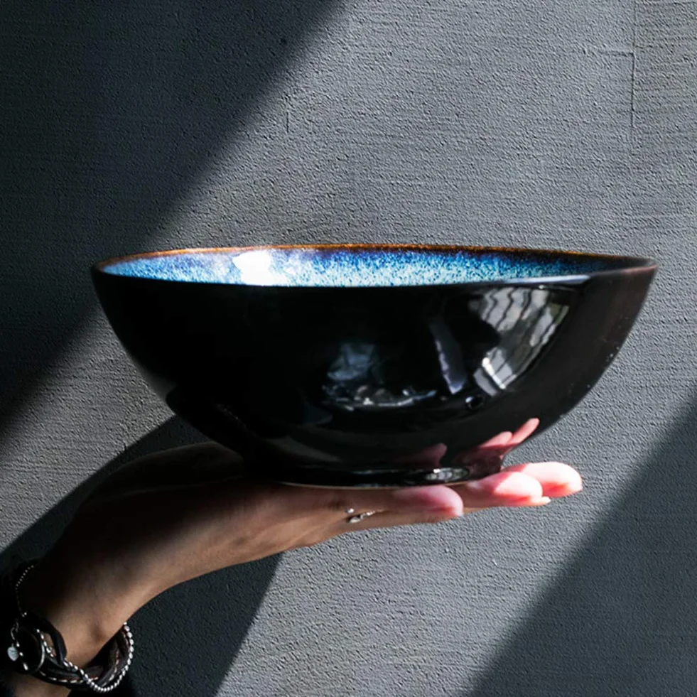 Miska do serwowania, duża ceramiczna miska na imprezę, ceramiczny talerz do serwowania, miska na zupę, sałatka, owoce, płatki śniadaniowe, miski na płatki śniadaniowe i makaron