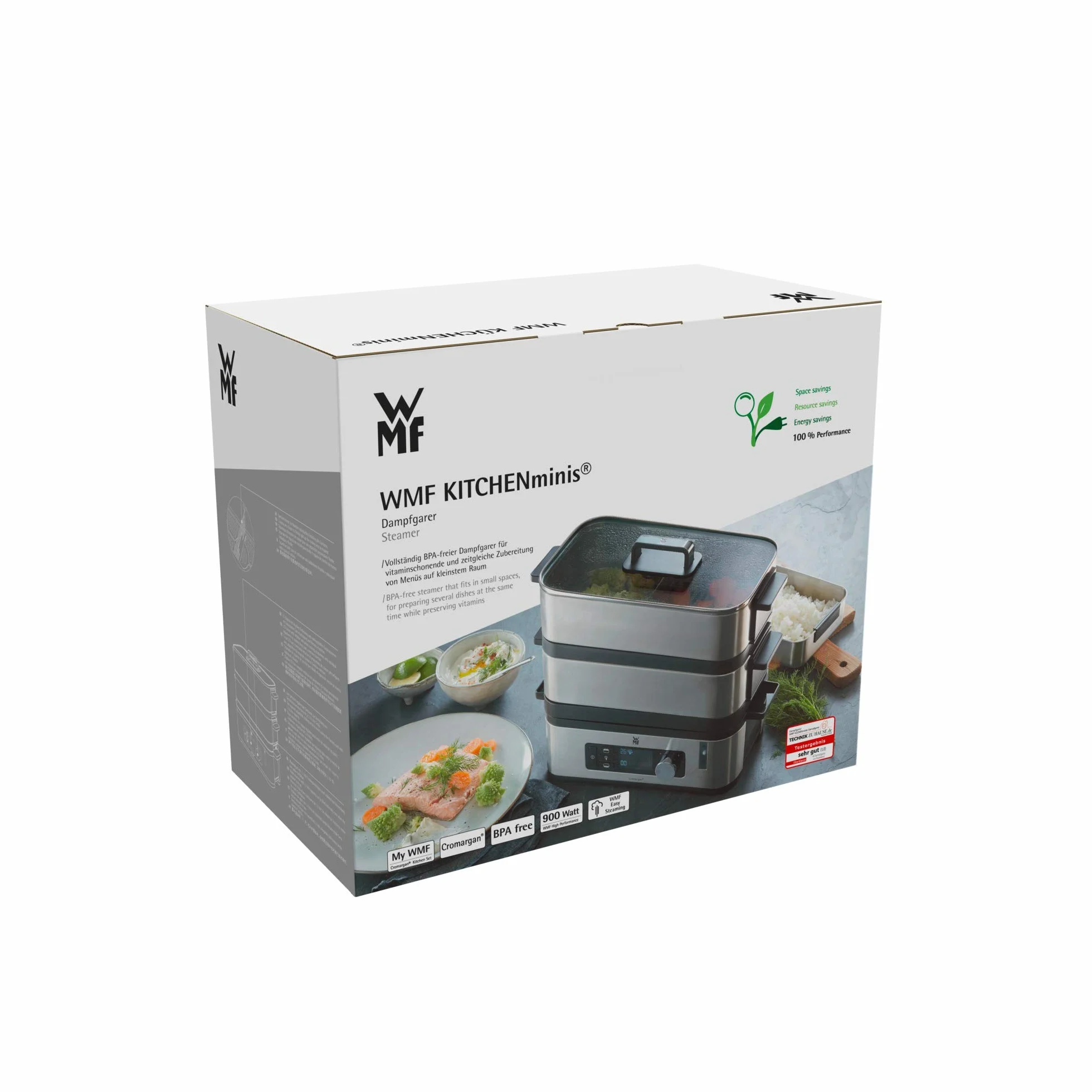 Wmf 415090011 Parowar, Czarny/Srebrny, 30L