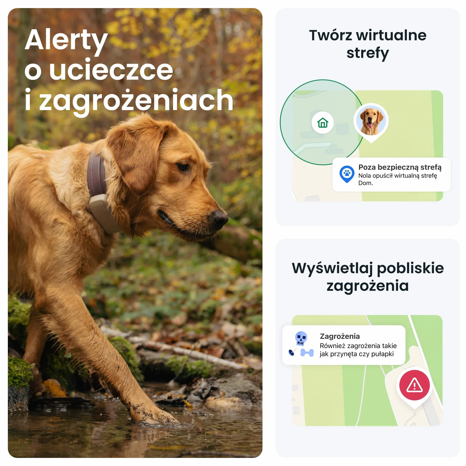 Tractive — Inteligentny Lokalizator dla Psa XL | 2026 Edition | Śledzenie GPS na Żywo | Alerty o Ucieczce i Zdrowiu | Monitorowanie Parametrów Życiowych | Długi Czas Działania Baterii (brązowy)