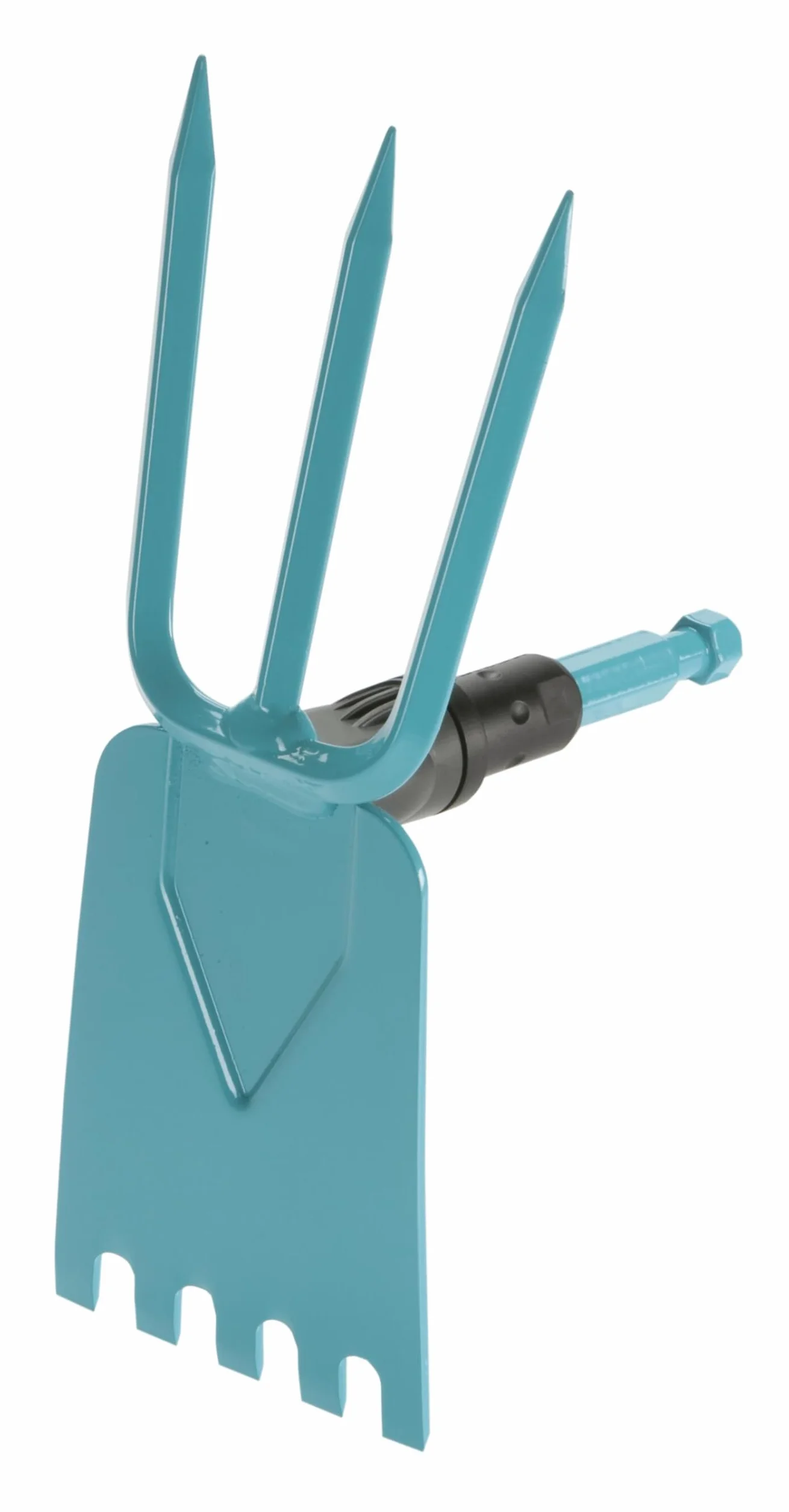 Gardena combisystem motyczka ogrodowa: motyczka z prostym ostrzem, 3 zęby, szerokość robocza 9 cm, z wysokiej jakości stali, powłoka z duroplastu (3219-20)