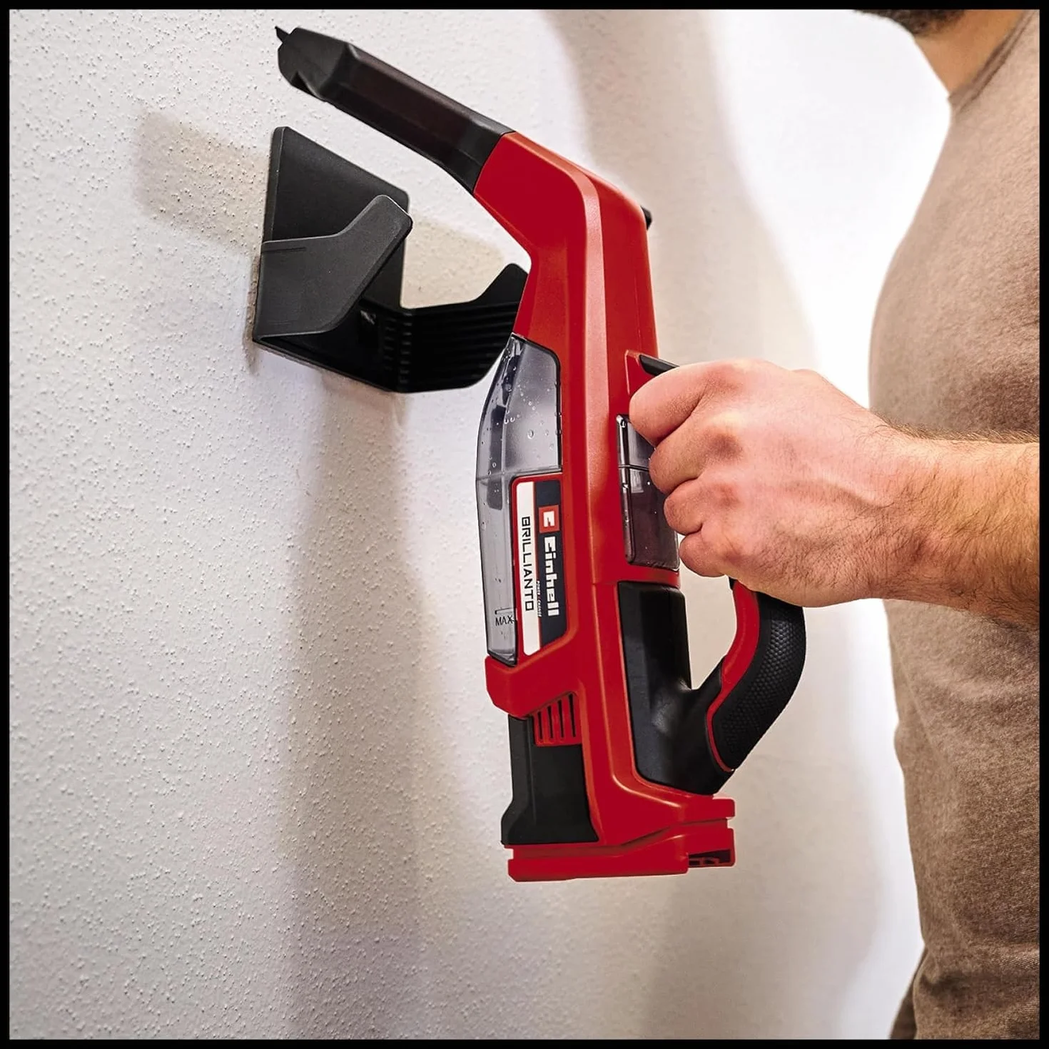 Einhell Akumulatorowa myjka do okien BRILLIANTO Power X-Change (18 V, dysza ssąca o długości 28 cm, czyszczenie bez smug, w tym butelka z rozpylaczem z ściereczką z mikrofibry, bez akumulatora)