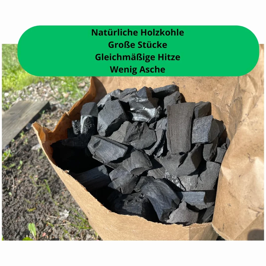 Zestaw do grilla 2,5 kg węgiel drzewny + podpałka + wióry drewniane – jakość grilla, opakowanie bez plastiku, kompletny zestaw do grilla i grilla