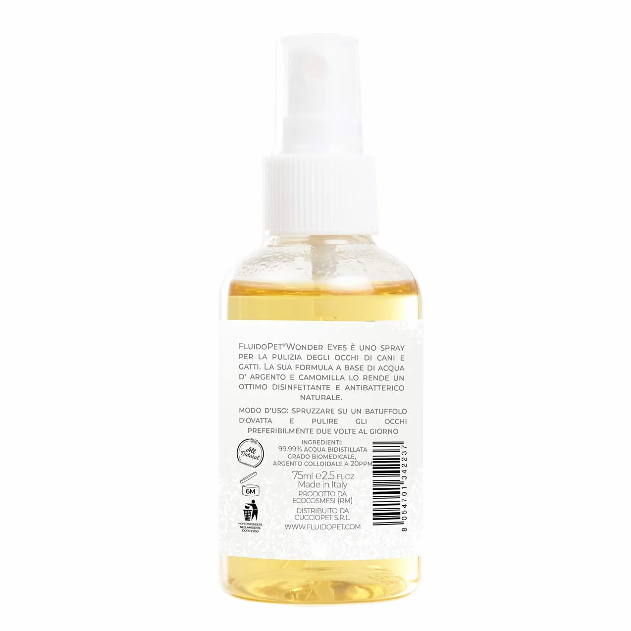 FluidPet Wonder Eyes koloidalny spray do oczu dla psów i kotów