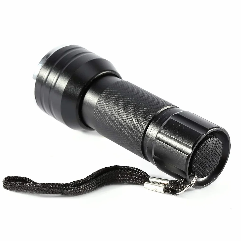Latarka UV Ultraviolet Flashlight 21 LED Blacklight Lamp, Portable for Pet Mocz Detection, Stain Finder on Clothes, Carpet, Rugs, Floor