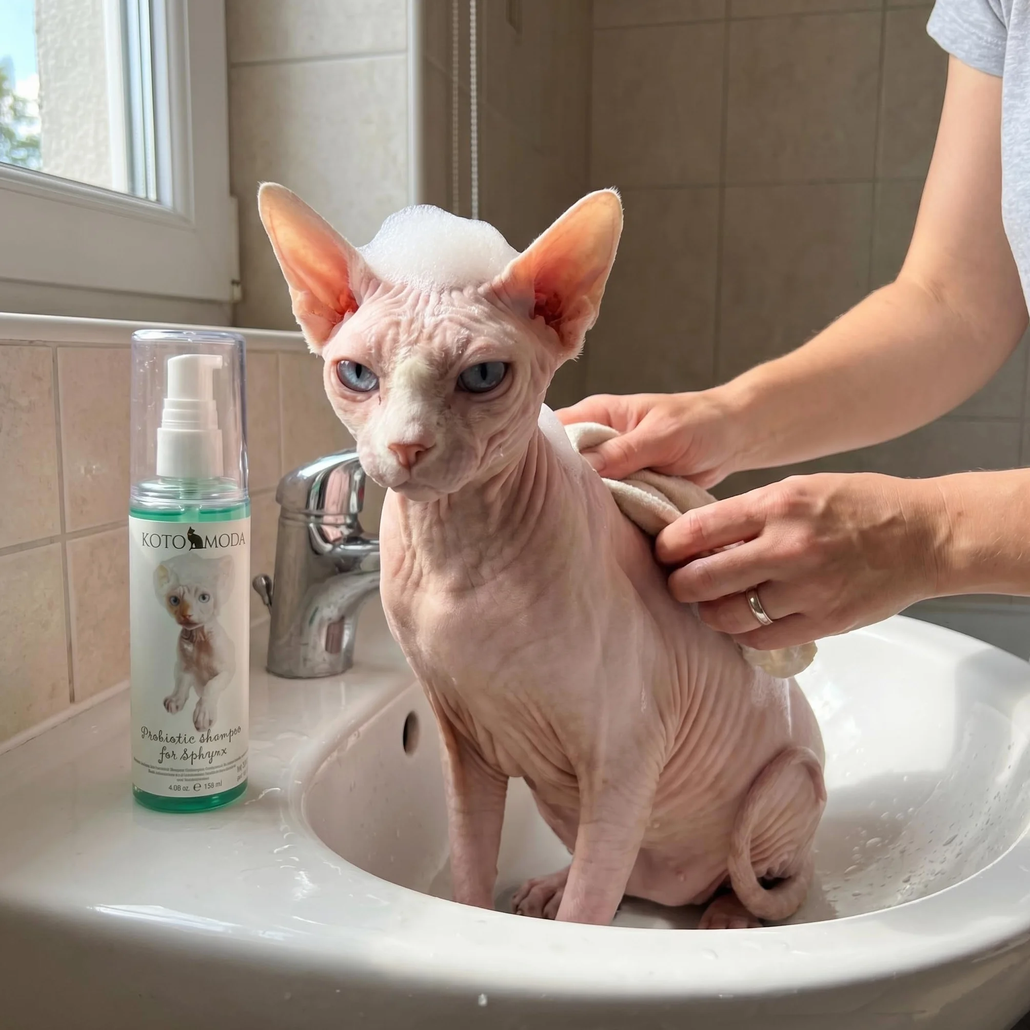 Szampon Probiotyczny dla Kotów Sphynx, 120 ml