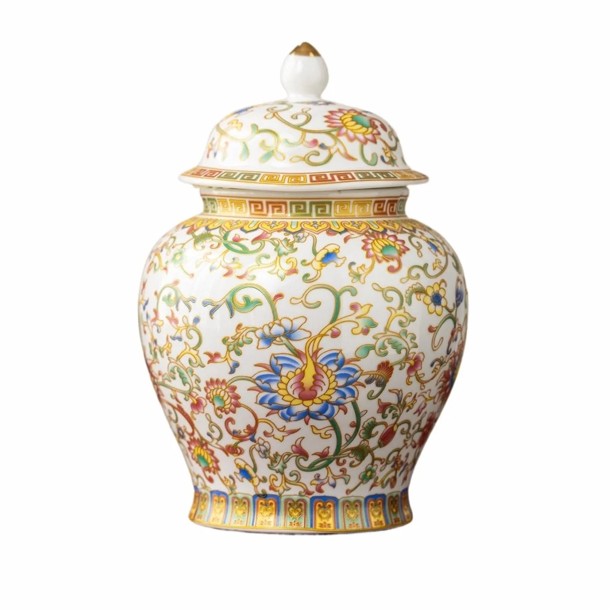 CMBSSTFC Zestaw do herbaty Emaliowany pojemnik na herbatę Pudełko z tkaniny Ceramiczny, odporny na wilgoć, szczelnie zamknię słoik Czarna herbata Zielona herbata Pachnący słoik do przechowywania