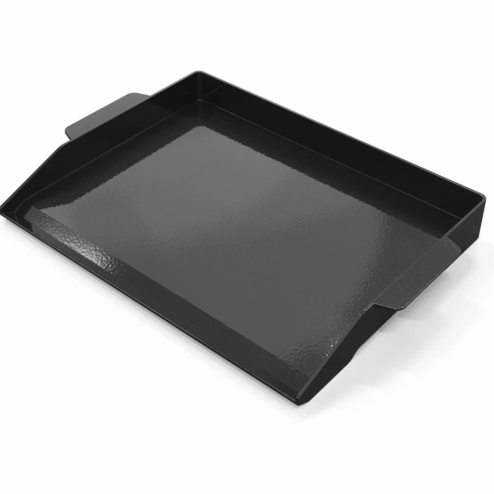 Onlyfire Emaliowana Płyta Grillowa z żeliwa, Patelnia do Grilla z Uchwytem, do Grilla Węglowego, Grilla Gazowego i Innych, Akcesoria do Grilla, Wysoka ściana Boczna, 58.6 x 40.5 x 6.5 cm