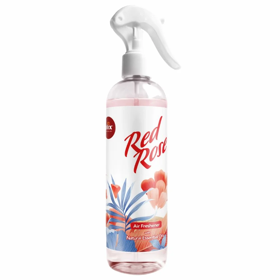 ELIX - Zapach do pomieszczeń w sprayu Red Rose – neutralizator zapachów bez aerozolu – 300 ml odświeżacz powietrza do mieszkania