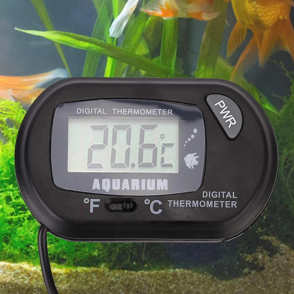 Termometr do akwarium Cyfrowy LCD Termometr do wody w akwarium Terrarium dla gadów Wskaźnik temperatury do pojazdu Terrarium dla gadów, -50 ℃ ∽ 70 ℃