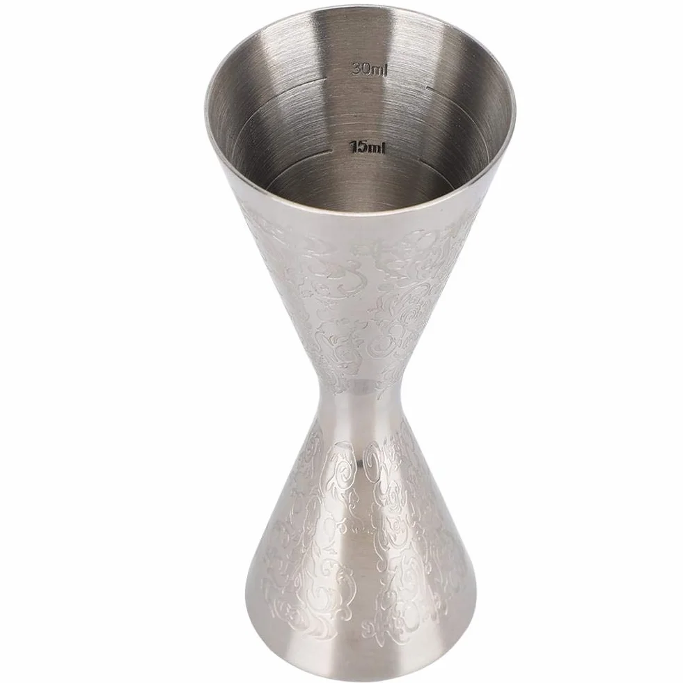 Double Cocktail Jigger, stal nierdzewna, 4,6 cala, 0,5 oz do 3 oz Miarka Profesjonalny japoński jigger barowy