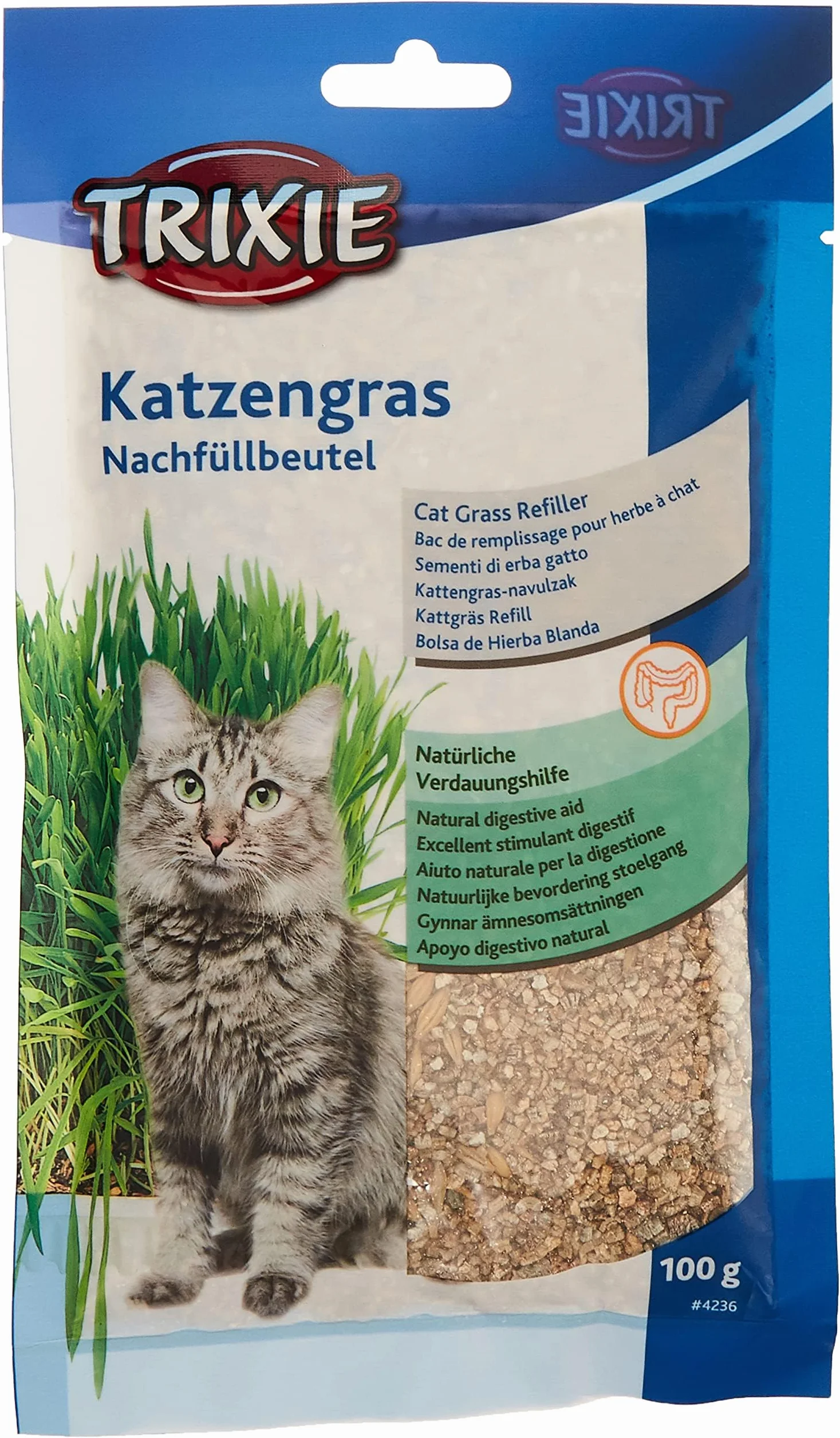 Trixie Katzengras Nachfüllbeutel 1 x 100g