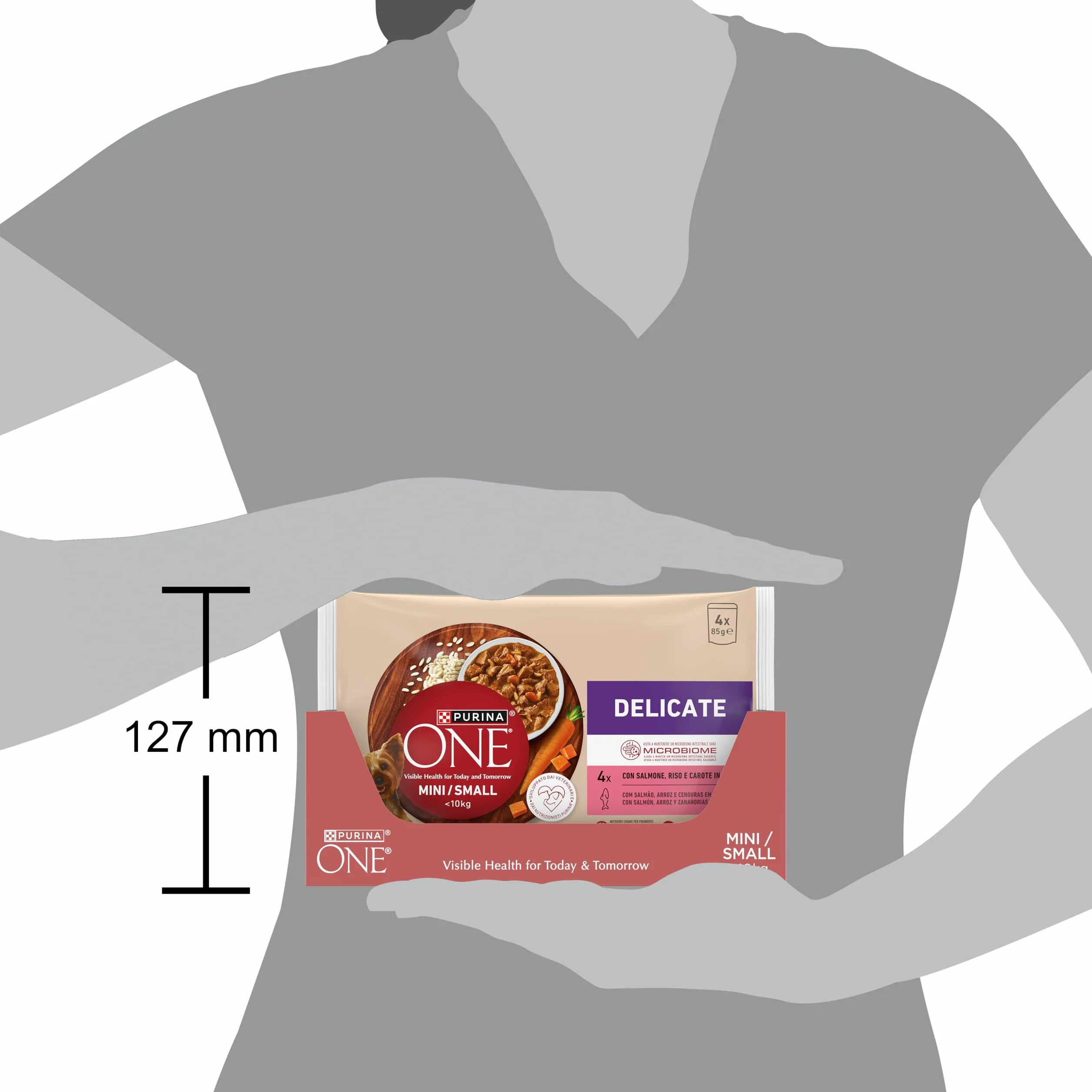 Purina One Delikatny mokry pies łosoś w sosie Multipack, 48 kopert 85g