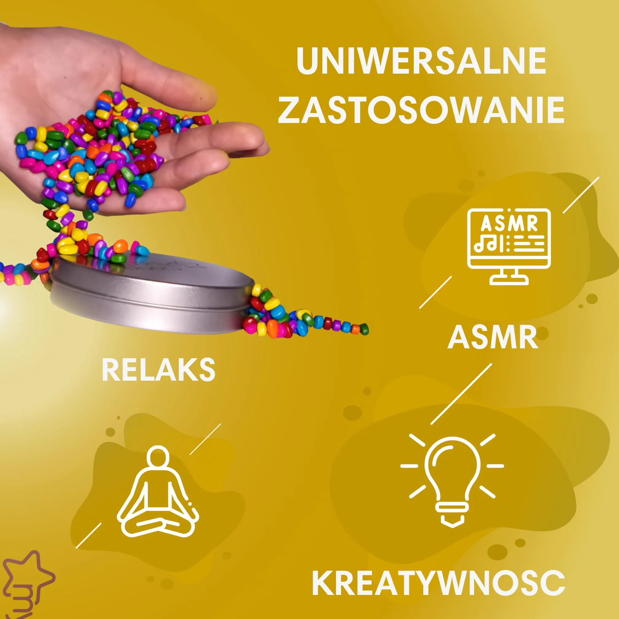 myHodo Crack Magnets Premium Set (1150+sztuk, 5-7 mm) - Kolorowe Kamienie Magnetyczne (Umiarkowana Siła) | Idealny Pomysł na Prezent | Wszechstronne Magnesy dlaKreatywności, ASMR i Redukcji Stresu