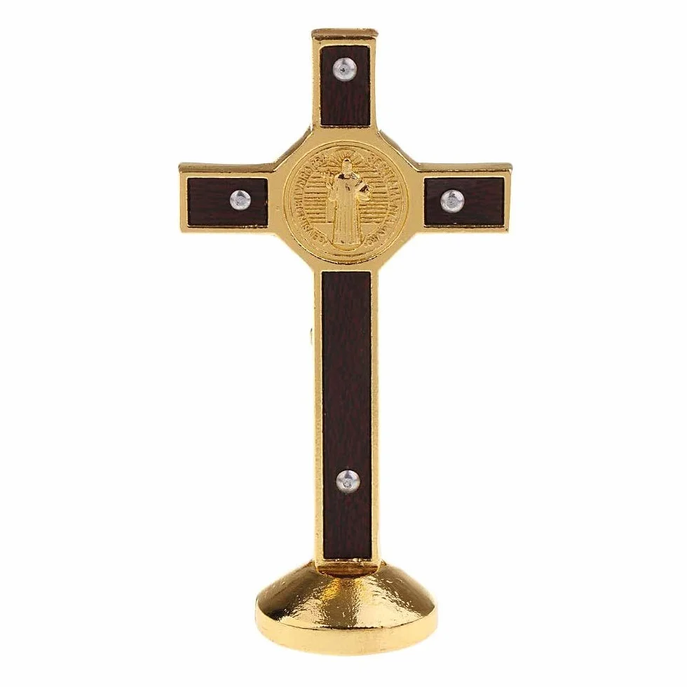 POFET - Statua ukrzycyfiksu Jezusa Chrystusa na krzyżu do samochodu, domu, kaplicy, złota