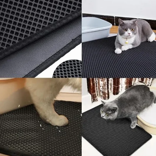 Honeycomb Double Layer Non-Slip mata do kuwety dla kota 45 x 60 cm