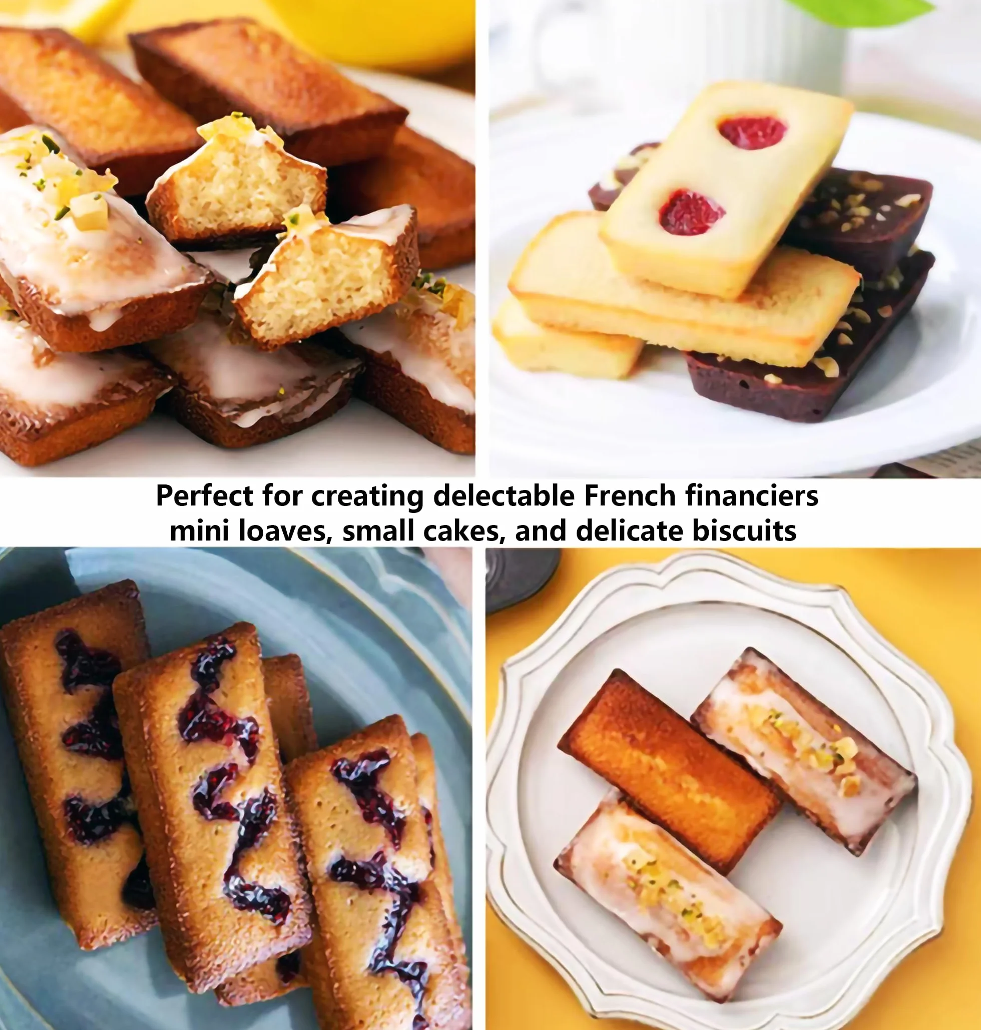 Nieprzywierająca forma do pieczenia ze stali węglowej (8 Cavity Financier Baking Pan)