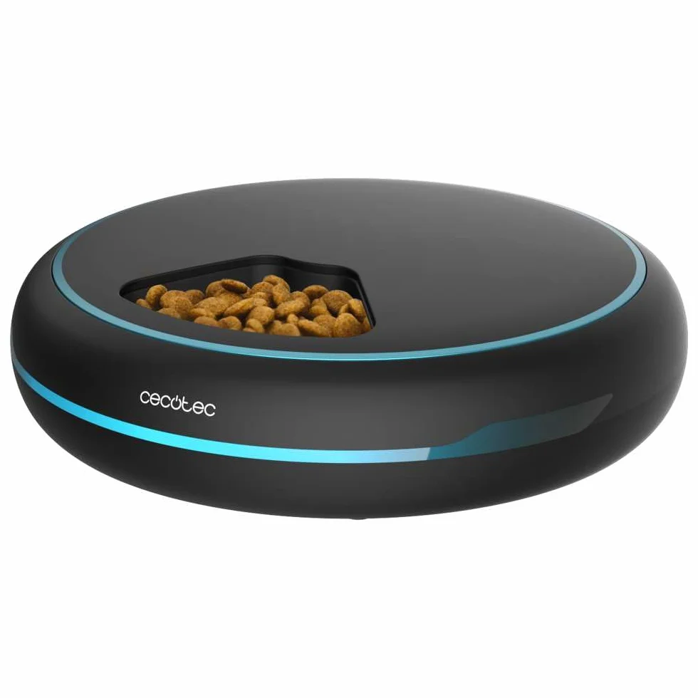 Cecotec Pumba 1600 Purrfect Meal Automatyczne Karmidło 1,6L 4 Sekcje LED Timer Dyktafon
