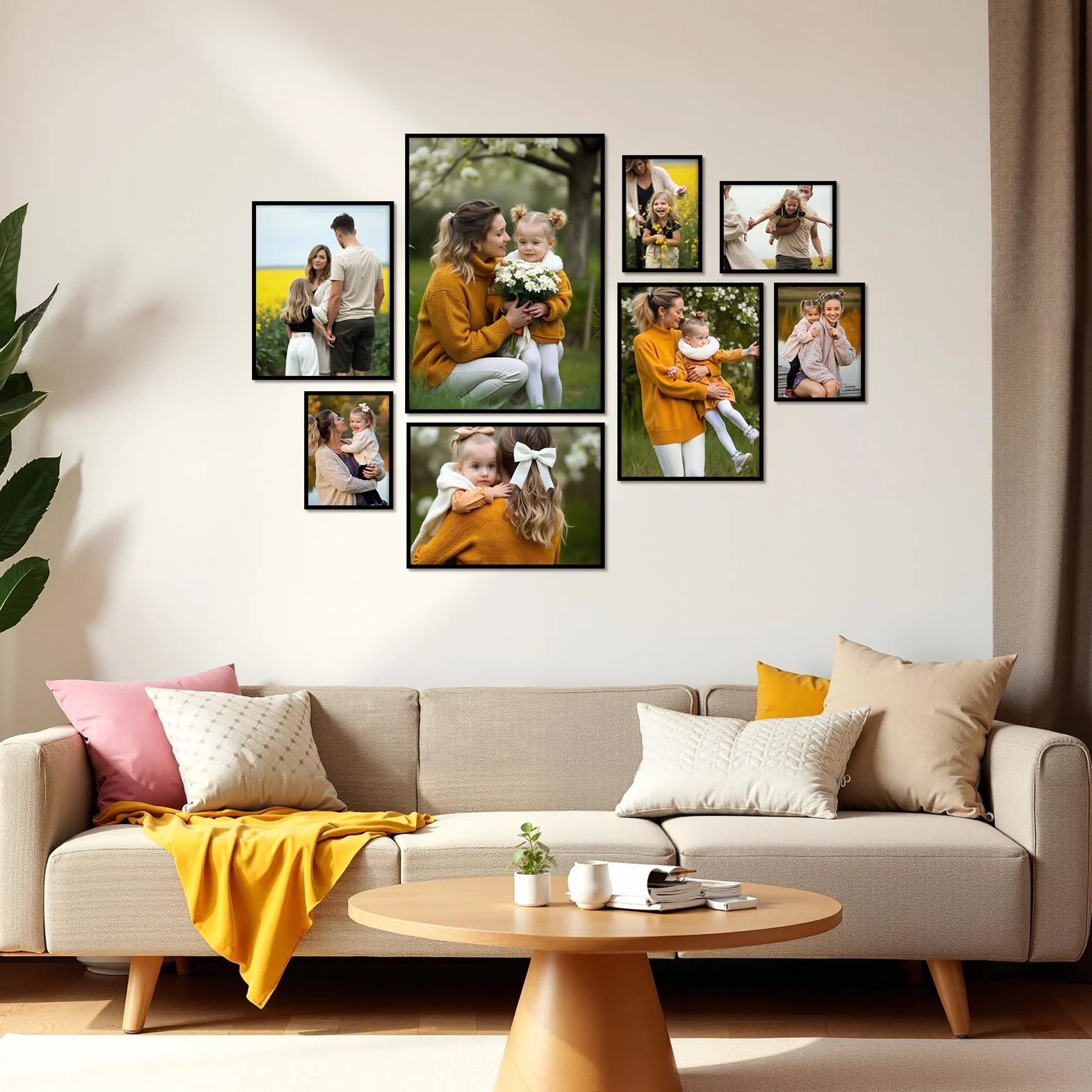 3 Ramy do Zdjęć 20x30 do Zdjęć, Dyplomów, Obrazów, Czarna Rama 20x30