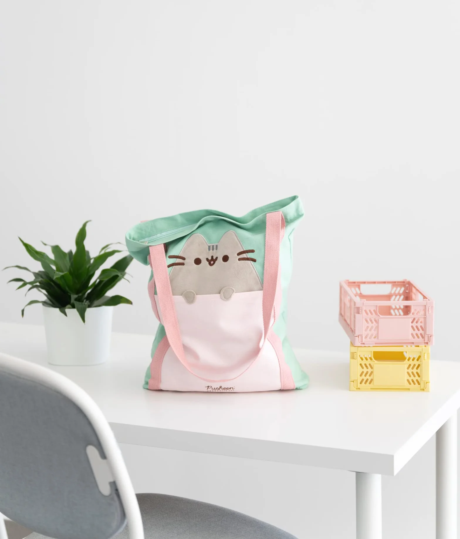 Grupo Erik Oficjalna Torba Bawełniana Pusheen Premium - Torba na Zakupy 35x40x10 cm - Płócienna Torba Prezentowa - Urocze Akcesoria Pusheen
