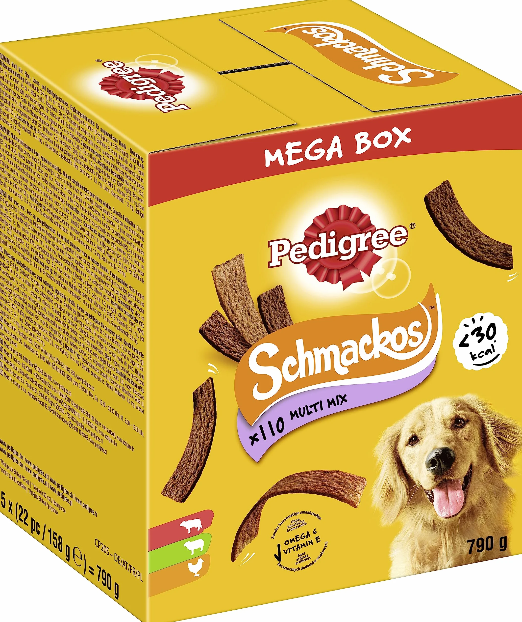 Pedigree Przysmaki dla Psa, Miks Smaków, 5 x 158 g
