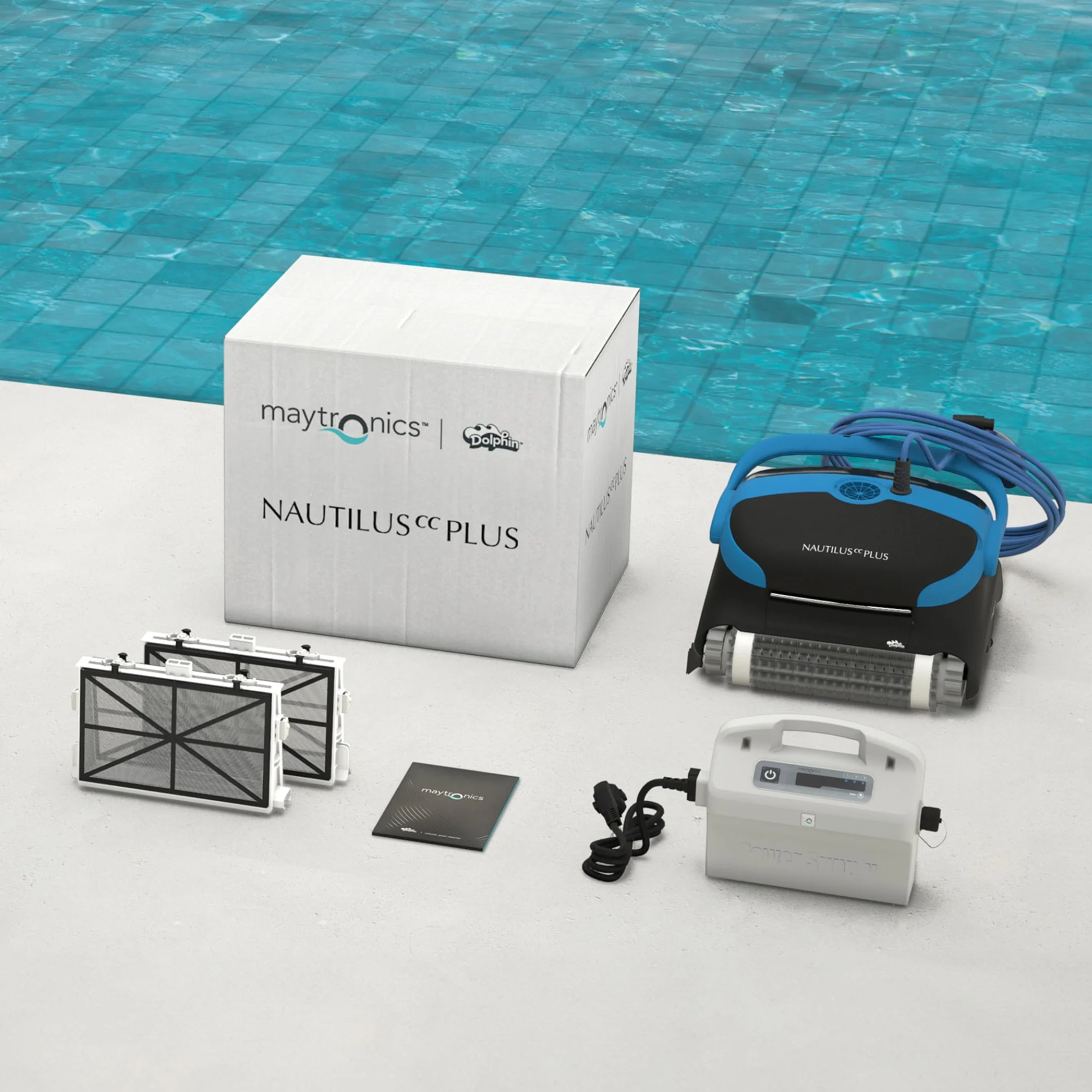 Dolphin Nautilus CC Plus Automatyczny robot czyszczący do basenów z kablem - czyszczenie podłóg i ścian - ultradrobna filtracja, baseny naziemne do 12 m, pielęgnacja wody
