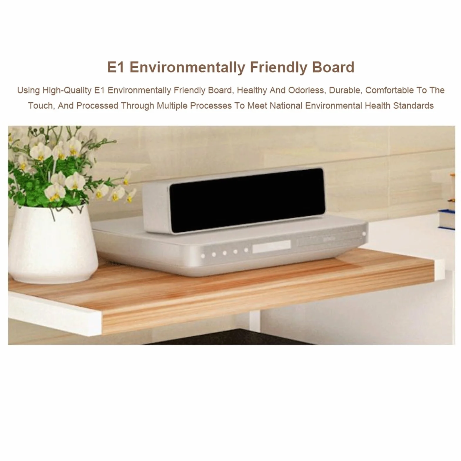 Stojak na multimedia AV, 2/3 poziomy z kółkami, drewniany stojak na gramofon, półki do gier, otwarte elementy stereo, wieża audio do gramofonu, biała, 61 cm