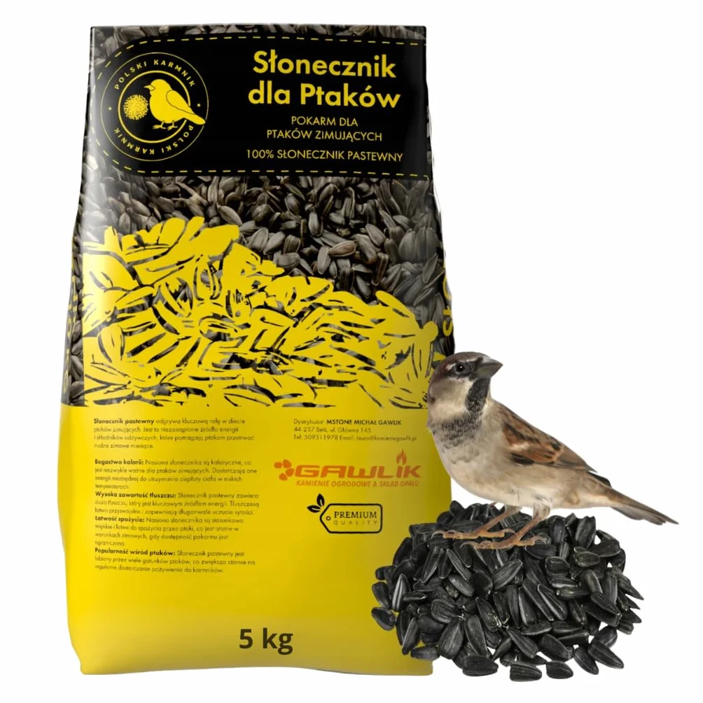 Słonecznik Czarny Dla Ptaków Karma 5kg