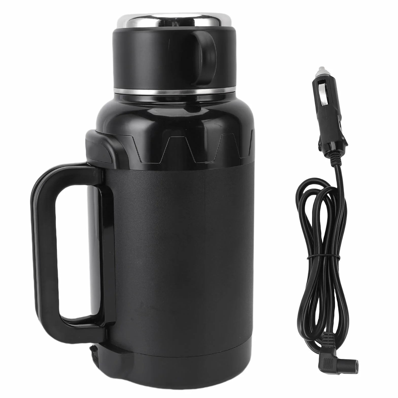 Yctze Czajnik Samochodowy 1500 Ml ze Stali Nierdzewnej 304 na Sucho z Czajnikiem Samochodowym, Przenośny Czajnik do Samochodu, Elektryczny 1500 Ml, Samochodowy ze Stali Nierdzewnej, Bojler, 304