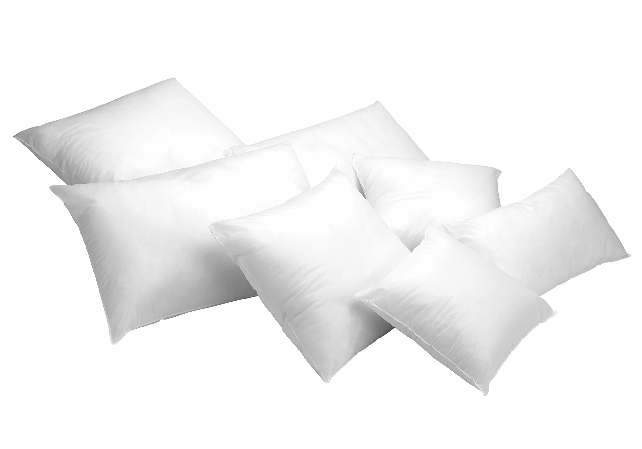 Todocama 2-pak wypełnienia poduszek, wypełnienie z silikonowanych włókien kanalikowych, hipoalergiczne, (wszystkie dostępne rozmiary), 2 sztuki (60 x 40 cm)