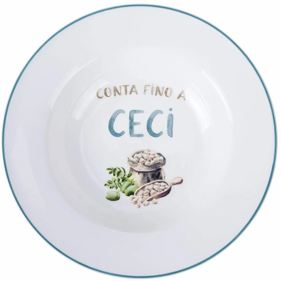 Zestaw 6 talerzy do zupy, 23 cm, porcelana New Bone China, Le Travisate