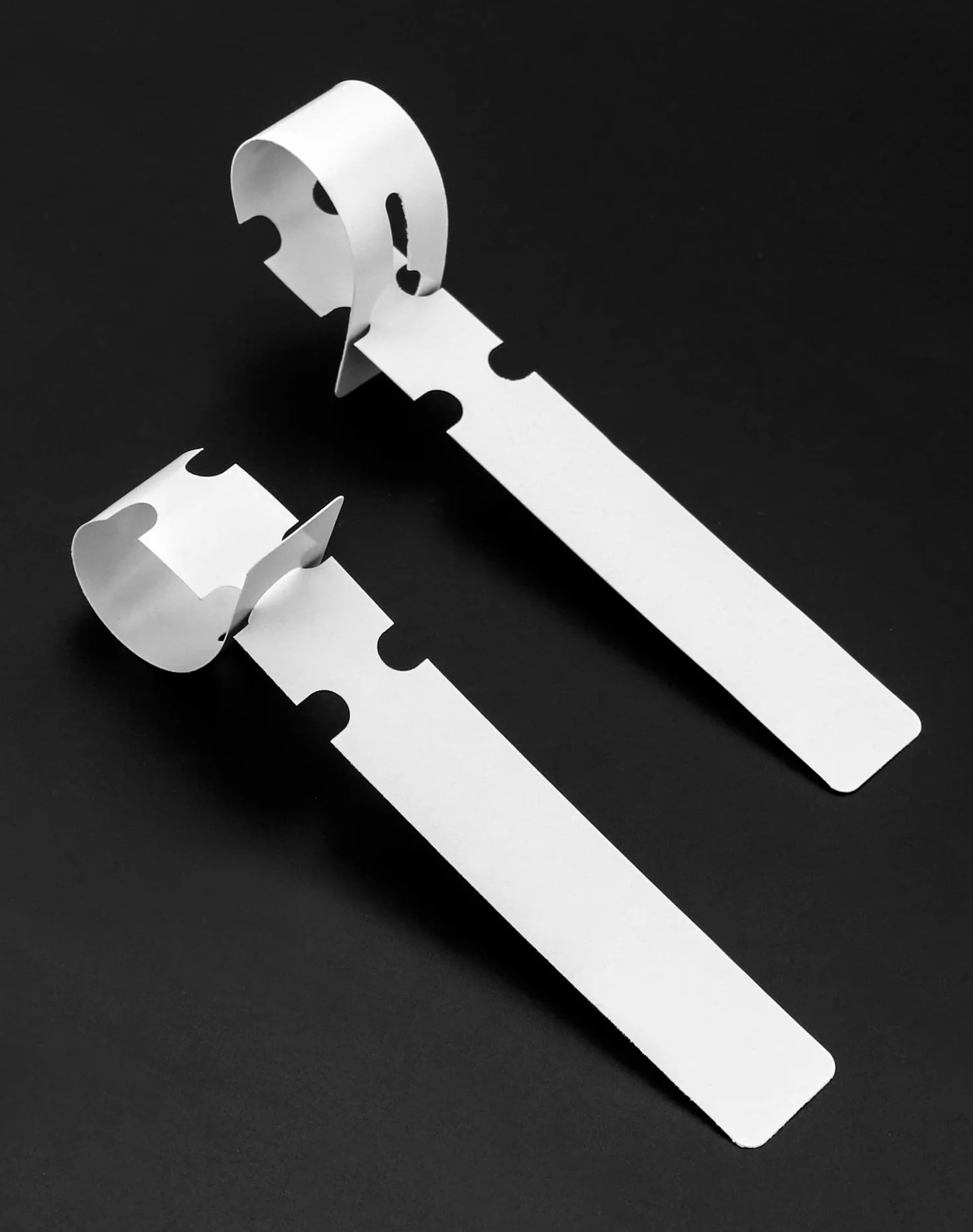 QWORK® Opakowanie 300 tagów na rośliny ogrodowe, plastikowe etykiety na rośliny 21x2 cm, odporne na warunki atmosferyczne, regulowane do użytku na zewnątrz, białe