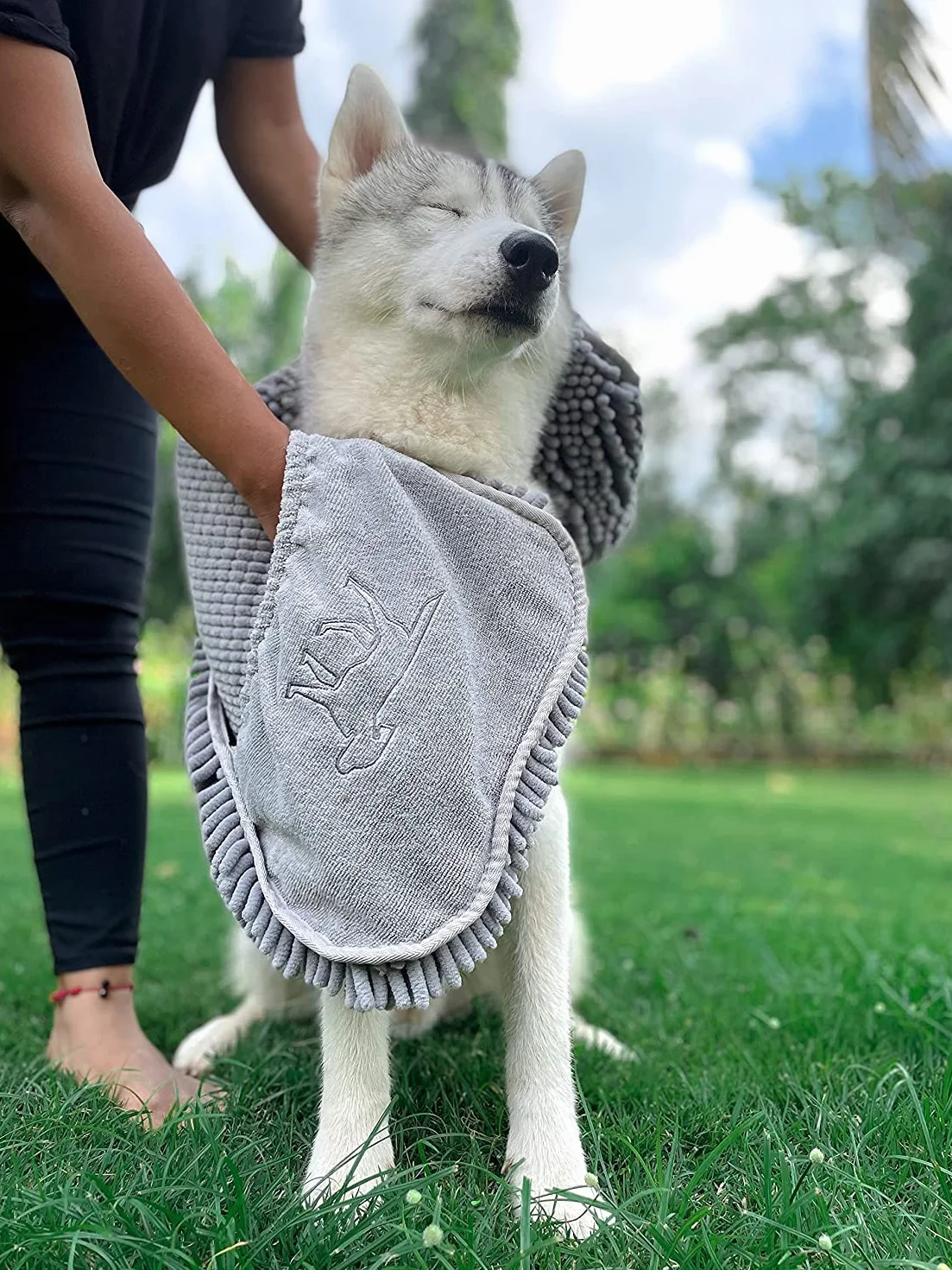 Tuff Pupper Ręcznik dla psów z mikrofibry 85 x 35 cm Szybkoschnący