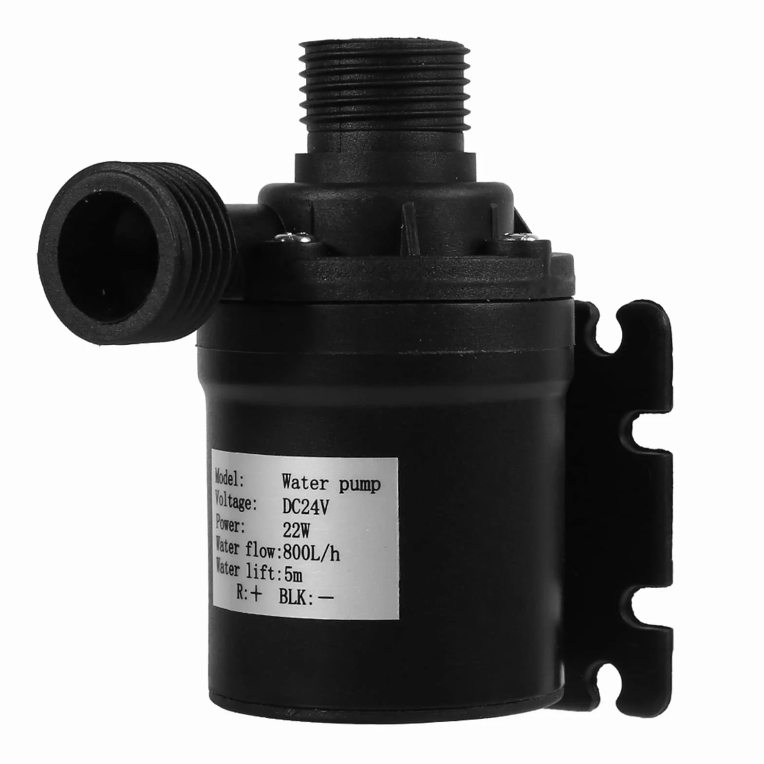 Pompa obiegowa wody 24 V DC bezszczotkowa 800 l/h 5 m zanurzalna do solar