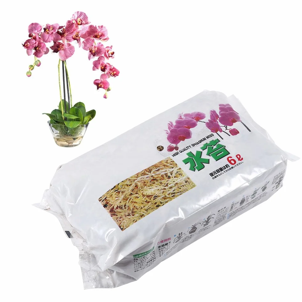 cersalt Mech torfowca, mech torfowiec o długim włóknie, wysokiej jakości trwały materiał, dobre zatrzymywanie wody, ogród orchidei, dom dla storczyków Phalaenopsis