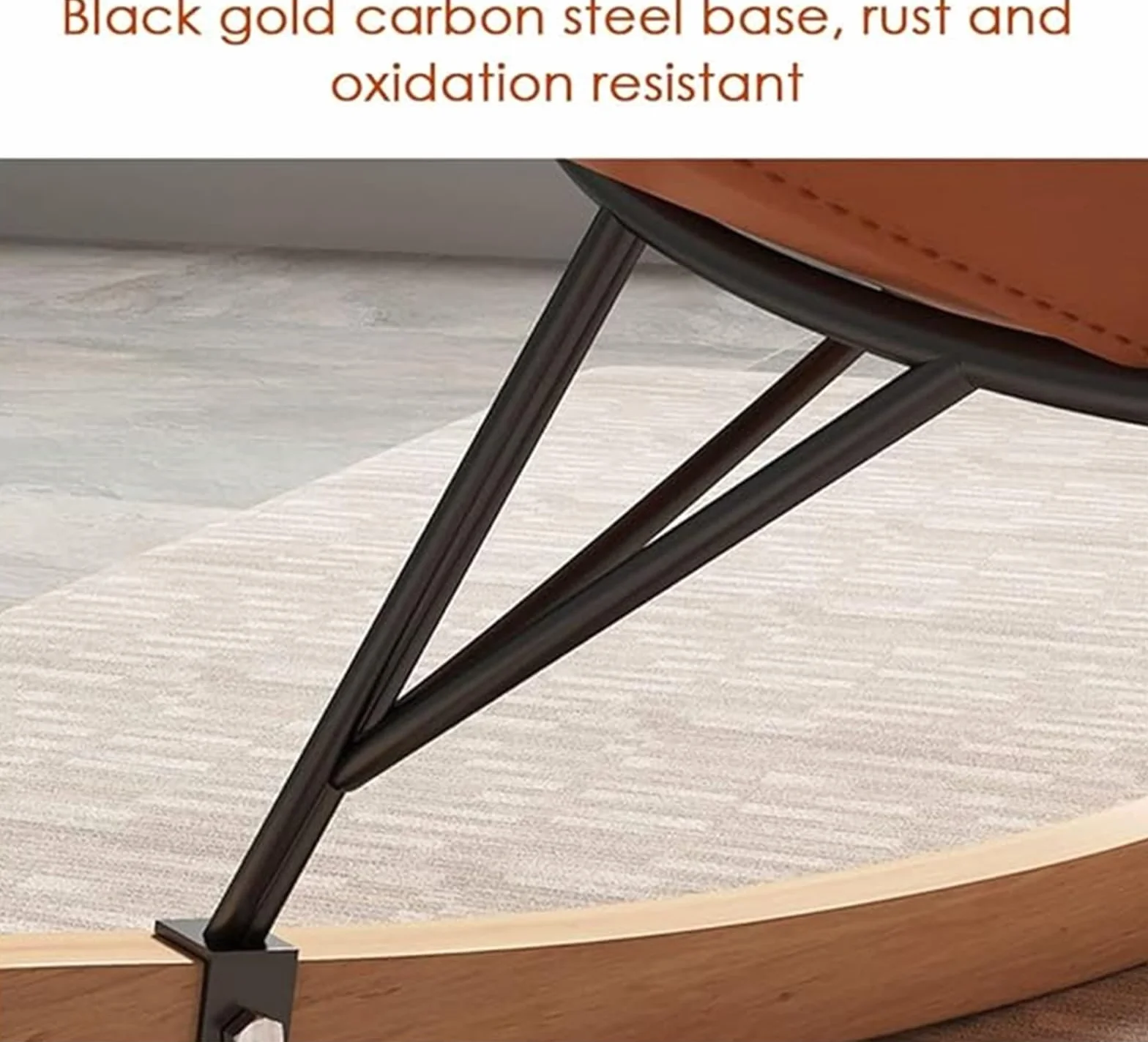 FIXARE Fotel bujany Glider Krzesła akcentujące Tapicerowane Krzesło bujane, Tech Cloth Lounge Sofa Krzesła wypoczynkowe, z podstawą z litego drewna do salonu sypialni biura (kolor: jasnoszary)