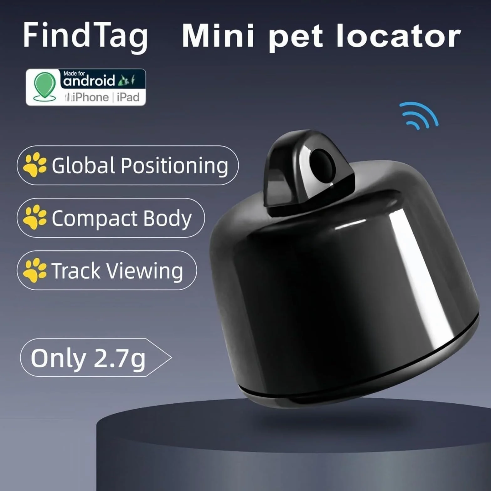 Mini tracker GPS dla kota globalne śledzenie iOS Android inteligentna lokalizacja