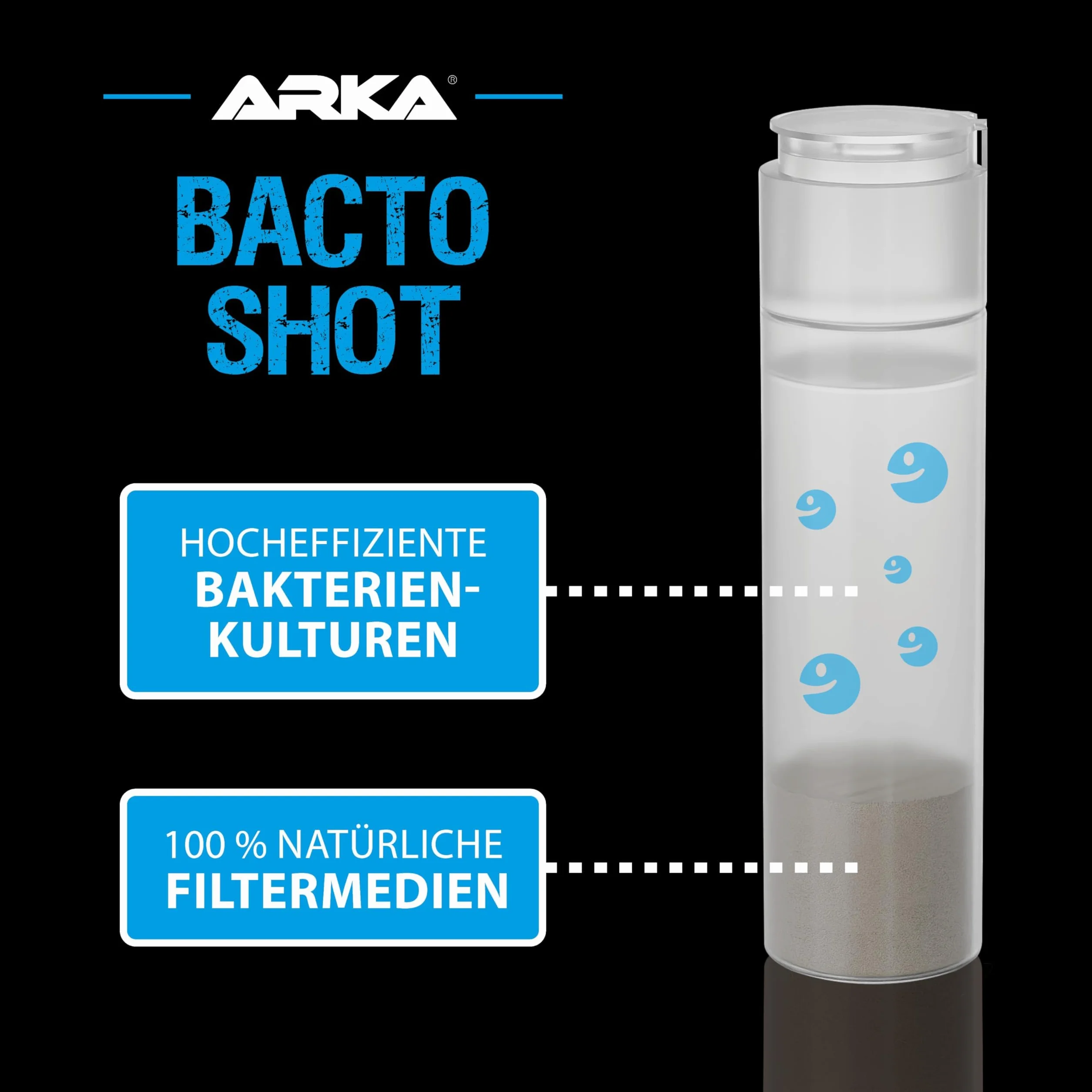 ARKA Bacto-Shot 50 ml żywe kultury szczepień do akwarium morskiego i słodkowodnego