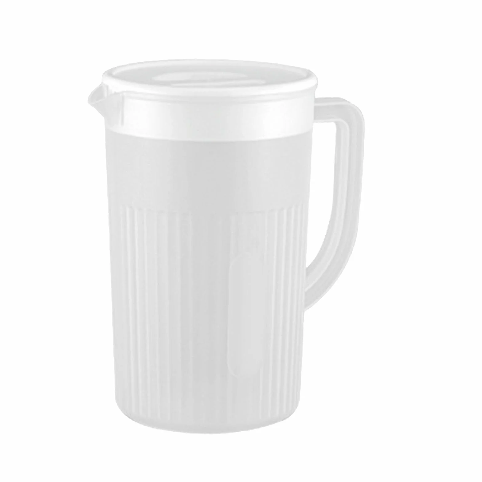 Generic Plastikowy Dzbanek na wodę o Dużej Pojemności Odporny na Wysokie Temperatury Dzbanek zimną wodę do Lodówki Sok i herbatę 2,7 L PP (WHITE)