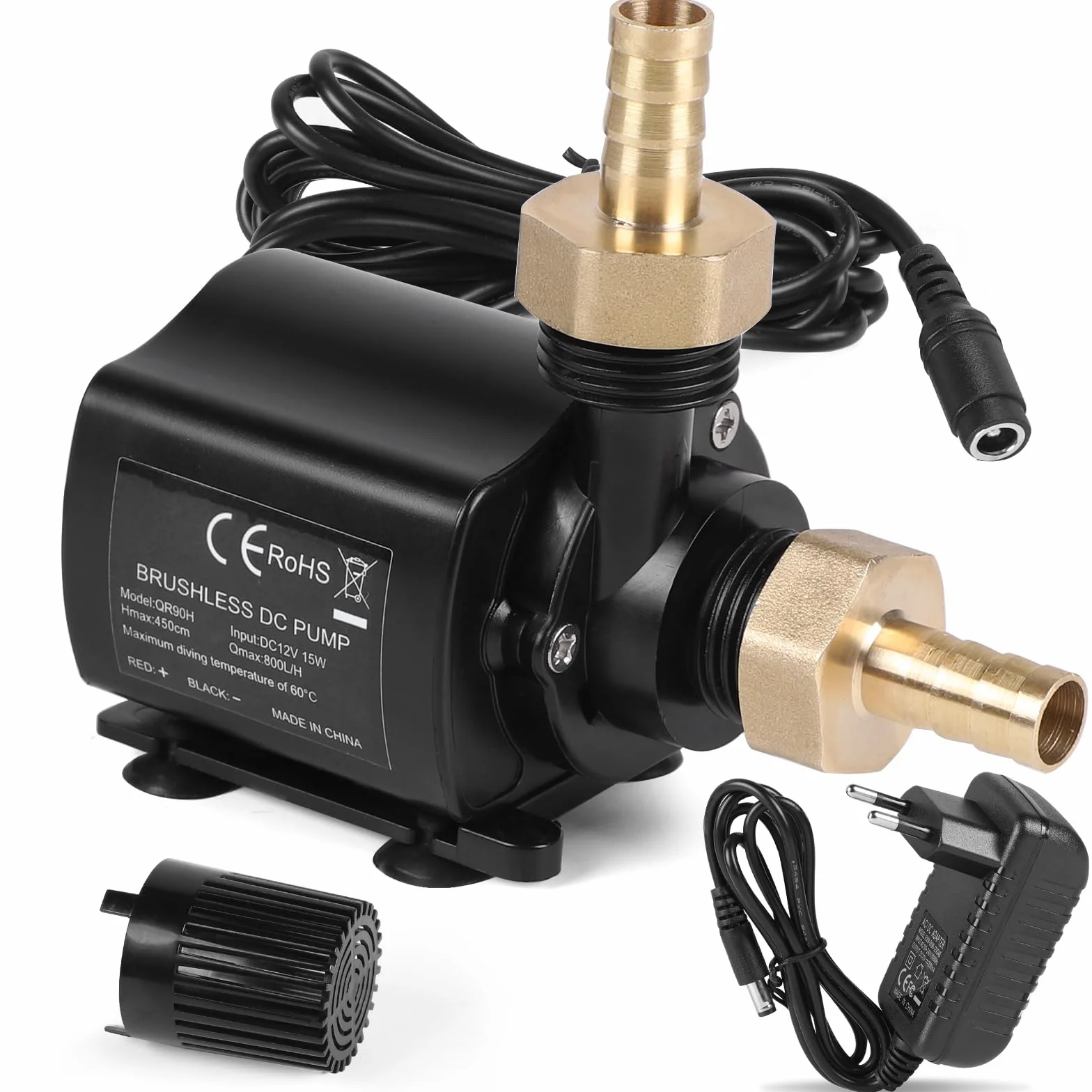 SWAWIS pompa wodna zanurzeniowa 12V 800 l/h 4,5 m stal szlachetna