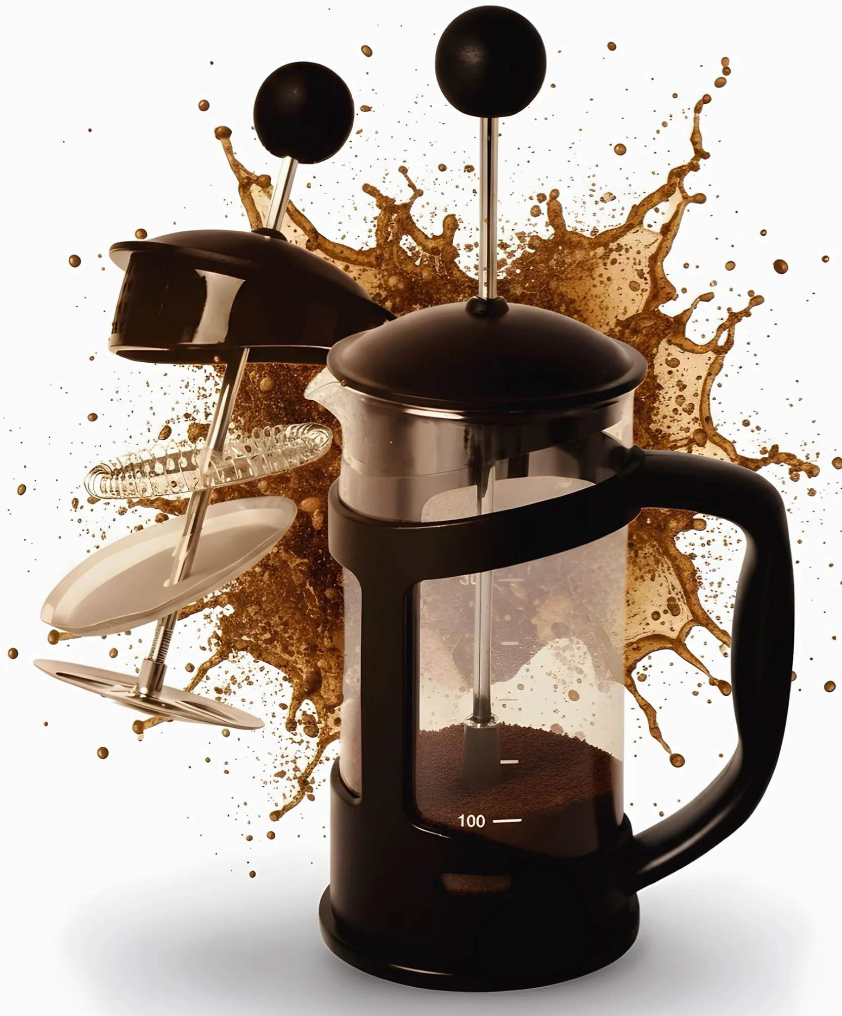 Nozzy French Press, mały ekspres do kawy 350 ml