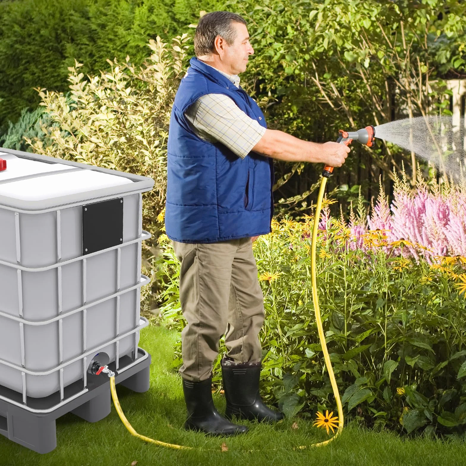 Zbiornik kran 1000L ibc złącze akcesoria S60X6 zawór kulowy 3/4 cala adapter adapter IBC pasuje do zbieracza wody deszczowej do adaptera zbiornika