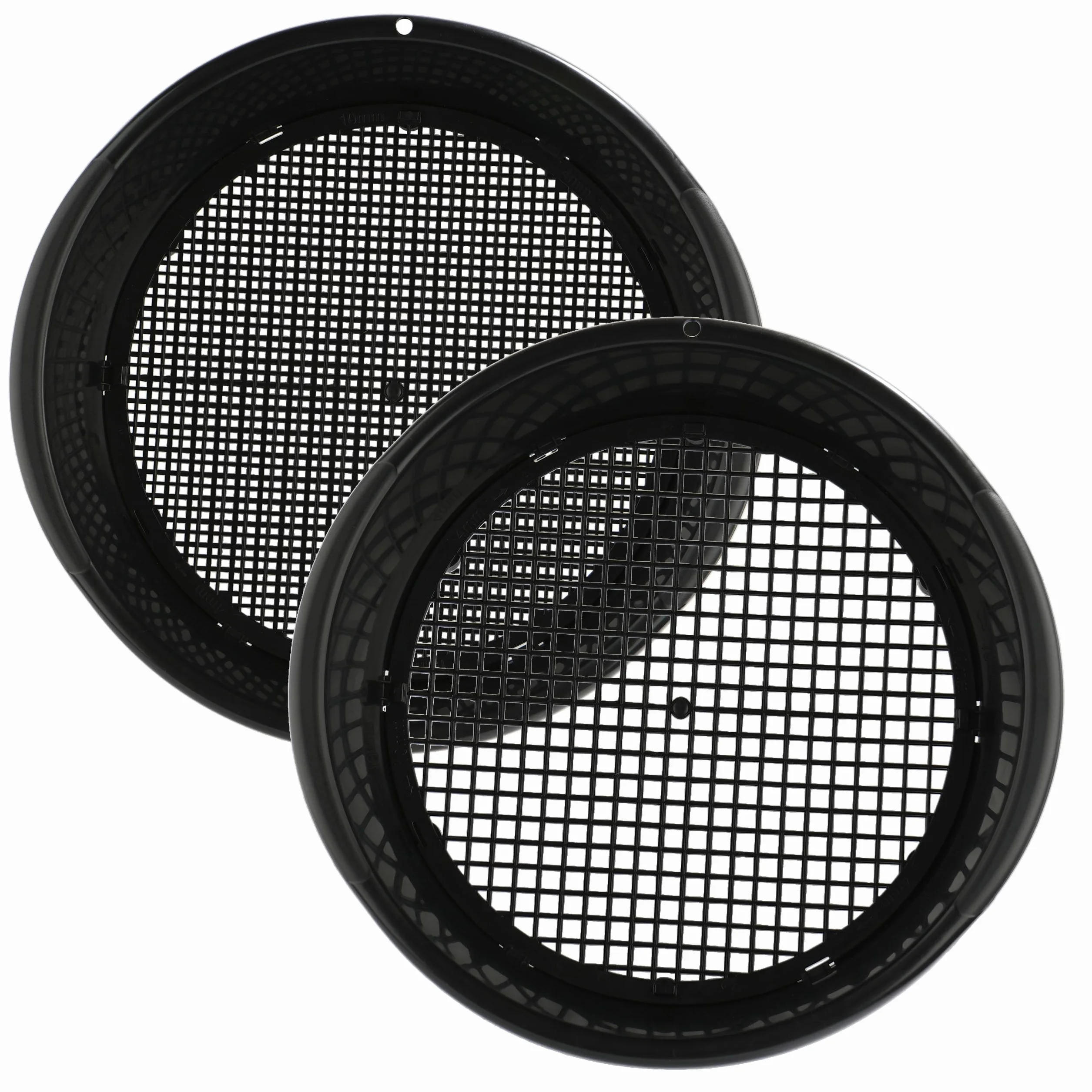 Sito regulowane sitko ogrodowe do przesiewania ziemi, kompostu i kamieni, okrągłe, 36 cm, regulowana szerokość oczek: 4-10 mm