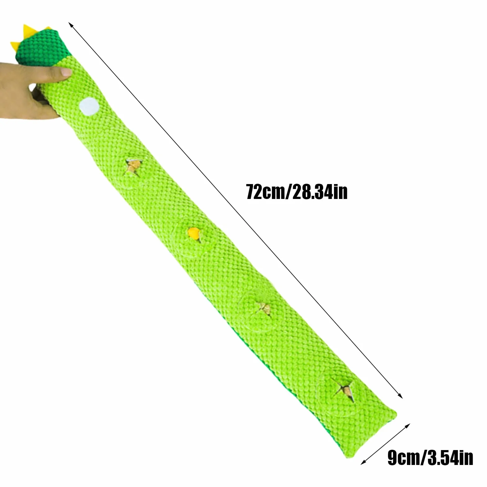 Dog Toys for Aggressive Chewers, Stuffed Plush Squeaky Toy, 72x9cm, Food-Shaped Puppy Entertainment for Small Medium Large Breed Dogs
