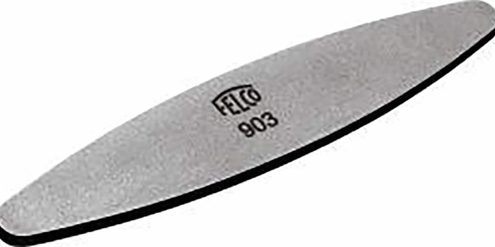 FELCO 903 osełka diamentowa do sekatorów i nożyc, wielofunkcyjna, lekka, stal hartowana, profesjonalne narzędzie 100 mm