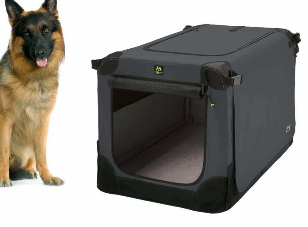 Maelson Soft Kennel składana skrzynia dla psa antracytowa L 92 x 64 x 64 cm
