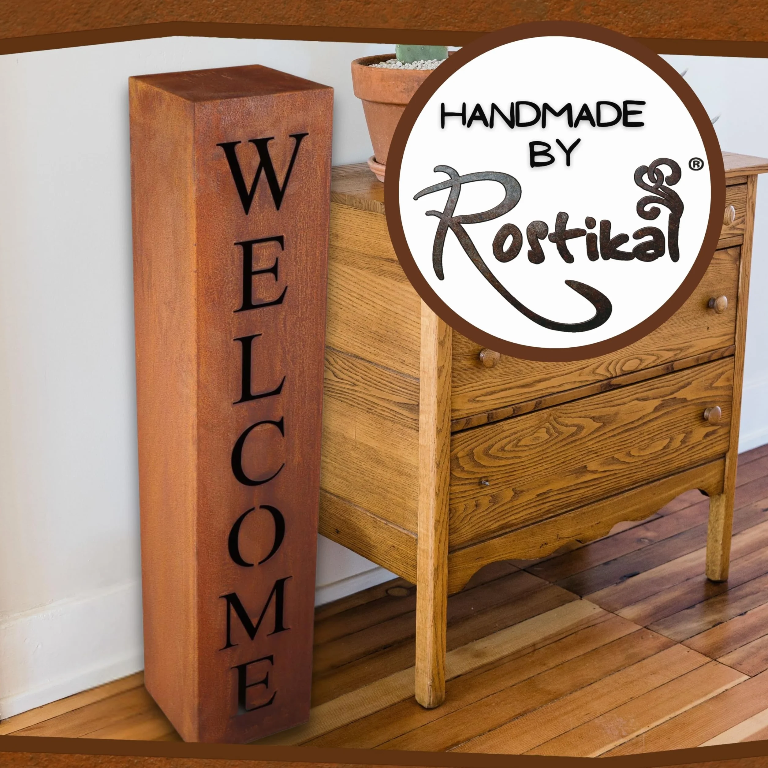 Kolumna z patyną szlachetną/WELCOME