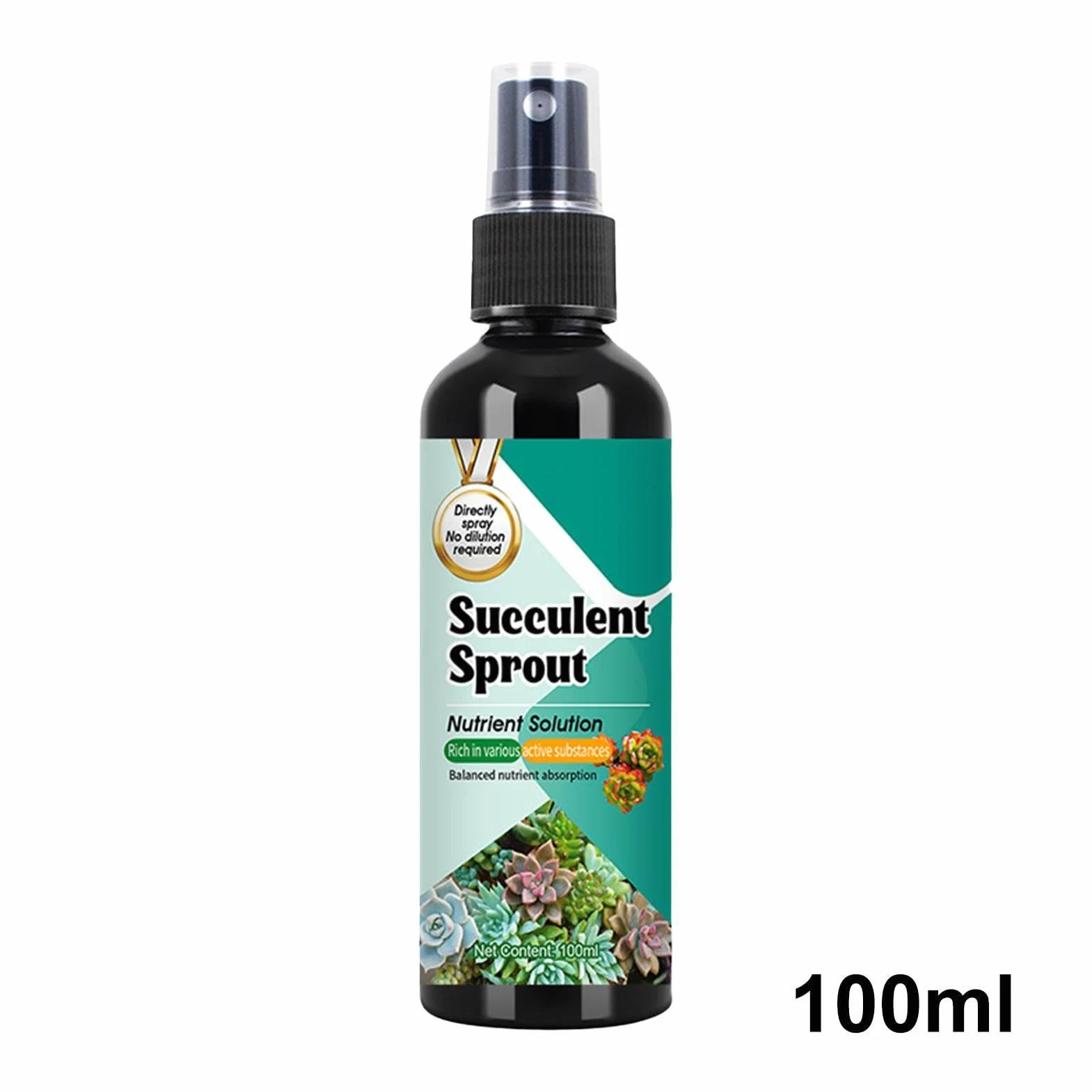 Nawóz Do Kaktusów | Stymulator Wzrostu Sadzonek Dla Sukulentów | 100ml Spray o Powolnym Uwalnianiu Wzmacniacz Kiełków do Wzrostu, Rozmnażania, Sadzenia i Przesadzania