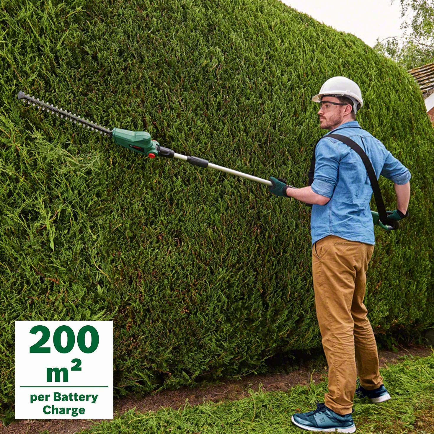 Bosch Home and Garden Akumulatorowy sekator teleskopowy UniversalHedgePole 18 (1 akumulator, system 18 V, w kartonie)