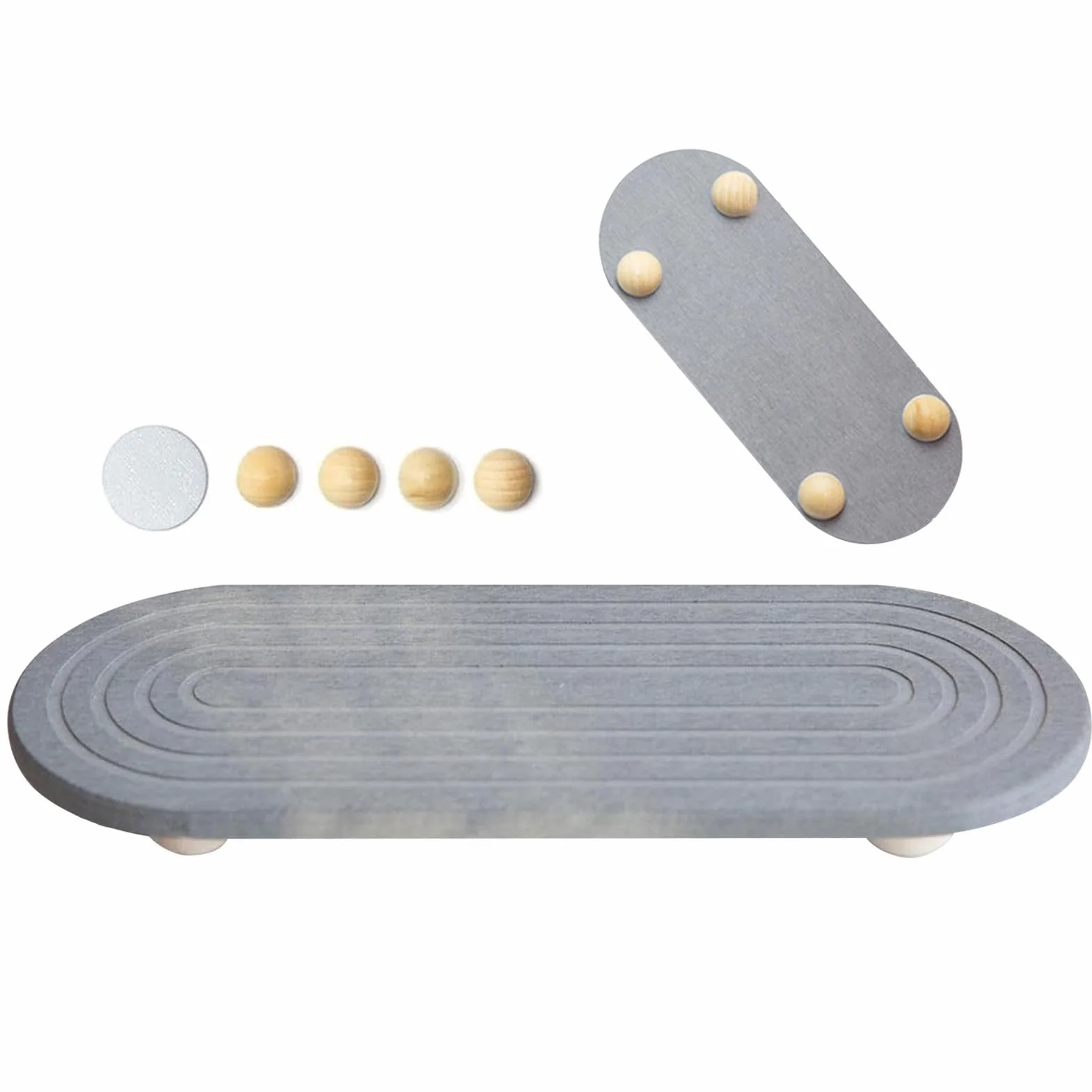Fast Drying Tray, Multifunctional Counter Tray, Stylish Sponge Holder, Diatomaceous Earth, 30x10x2cm, Quick Drying For Soap, Brushes, Toiletries, Kitchen Sink Organizer