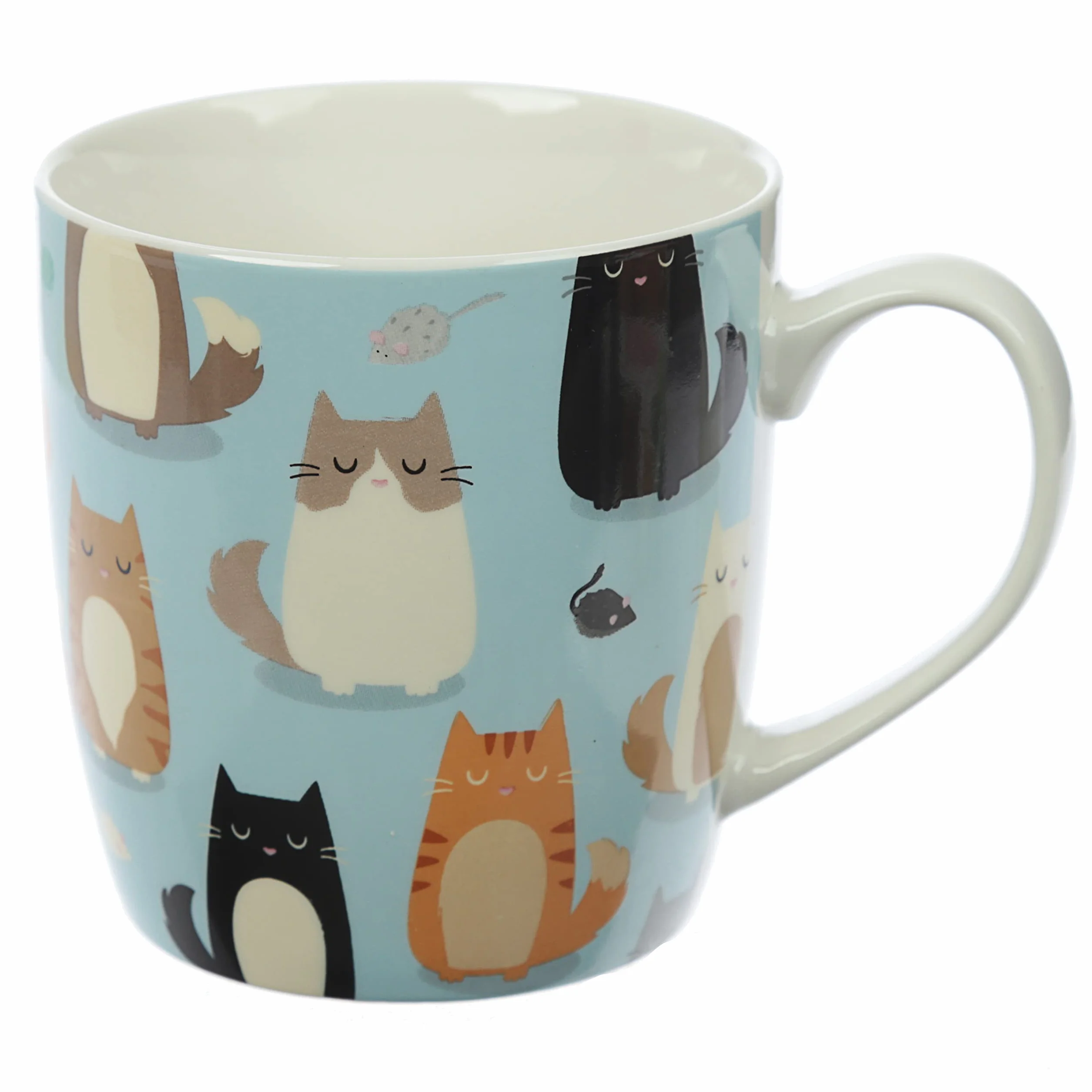 Puckator Feline Fine Cat Kubek, Porcelana, Wielokolorowy, 300 ml